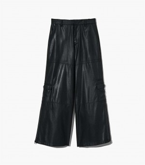 Black Copper Women's Marc Jacobs The Wide Leg Cargo Pants | USA000625
