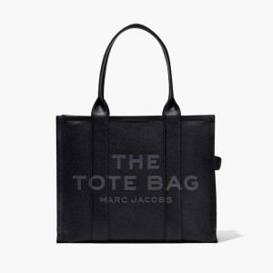 Black Women's Marc Jacobs Leather Large Tote Bags | USA000107