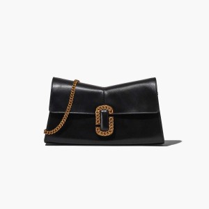 Black Women's Marc Jacobs St. Marc Convertible Clutch Shoulder Bags | USA000259