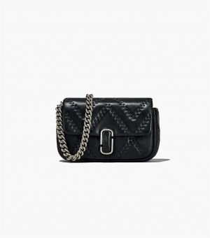Black Women's Marc Jacobs The Quilted Leather J Marc Mini Shoulder Bags | USA000232