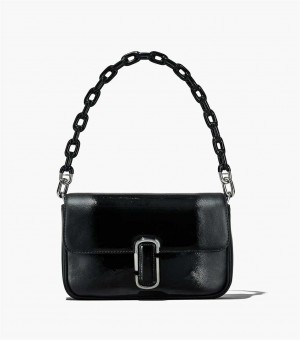 Black Women's Marc Jacobs The Shadow Patent Leather J Marc Shoulder Bags | USA000218