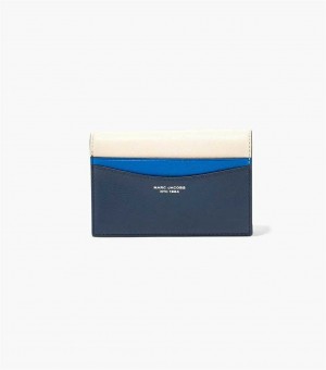 Blue Multicolor Women's Marc Jacobs The Slim 84 Colorblock Bifold Wallets | USA000361