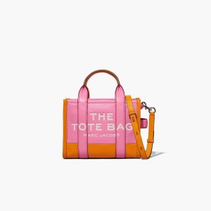 Candy Pink Multi Women's Marc Jacobs Colorblock Mini Tote Bags | USA000110