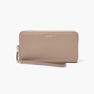 Cement Women's Marc Jacobs Slim 84 Continental Wristlet Wallets | USA000395