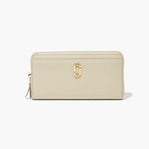 Cloud White Women's Marc Jacobs J Marc Continental Wallets | USA000410