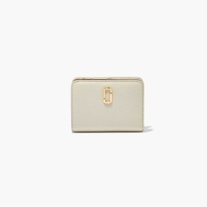 Cloud White Women's Marc Jacobs J Marc Mini Compact Wallets | USA000461