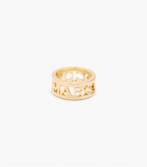 Gold Women's Marc Jacobs The Monogram Rings | USA000494