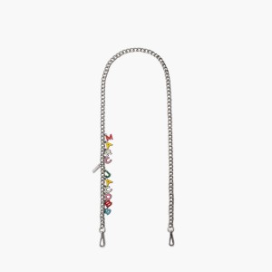 Multi / Nickel Women's Marc Jacobs Charm Chain Crossbody Strap | USA000512