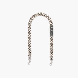 Nickel Women's Marc Jacobs Barcode Chain Shoulder Strap | USA000544