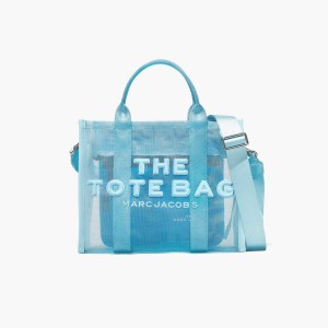 Pale Blue Women's Marc Jacobs Mesh Medium Tote Bags | USA000077