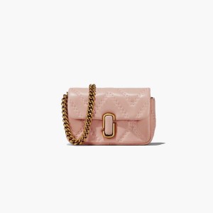 Rose Women's Marc Jacobs Quilted Leather J Marc Mini Bags | USA000187