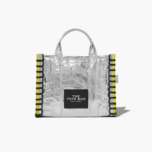 Silver Women's Marc Jacobs Tarp Medium Tote Bags | USA000066