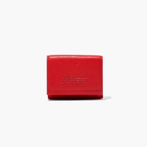 True Red Women's Marc Jacobs Leather Medium Trifold Wallets | USA000409