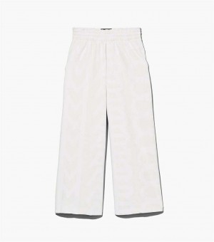 White Women's Marc Jacobs The Monogram Oversized Pants | USA000617