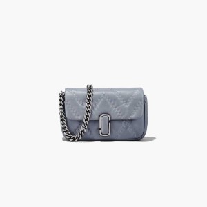 Wolf Grey Women's Marc Jacobs Quilted Leather J Marc Mini Bags | USA000179