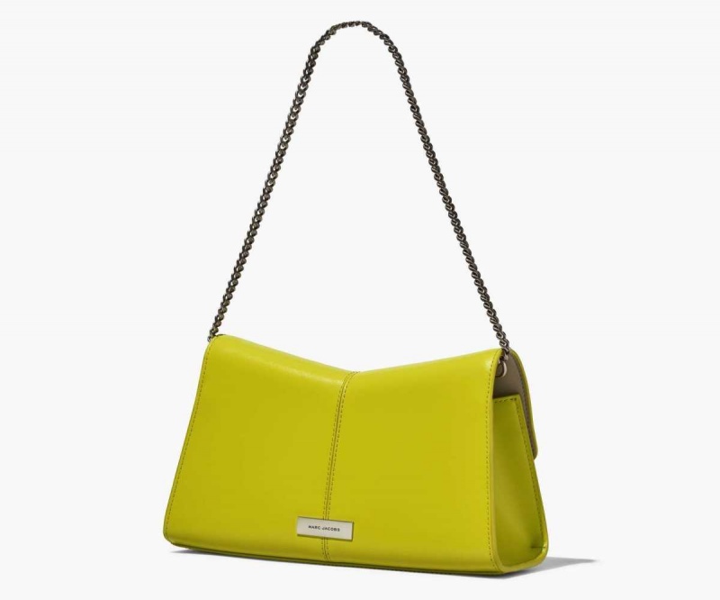 Acid Lime Women's Marc Jacobs St. Marc Convertible Clutch Shoulder Bags | USA000256