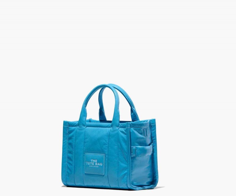 Air Blue Women's Marc Jacobs Shiny Crinkle Mini Tote Bags | USA000034