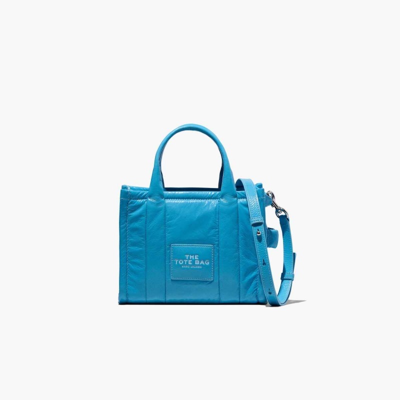 Air Blue Women\'s Marc Jacobs Shiny Crinkle Mini Tote Bags | USA000034