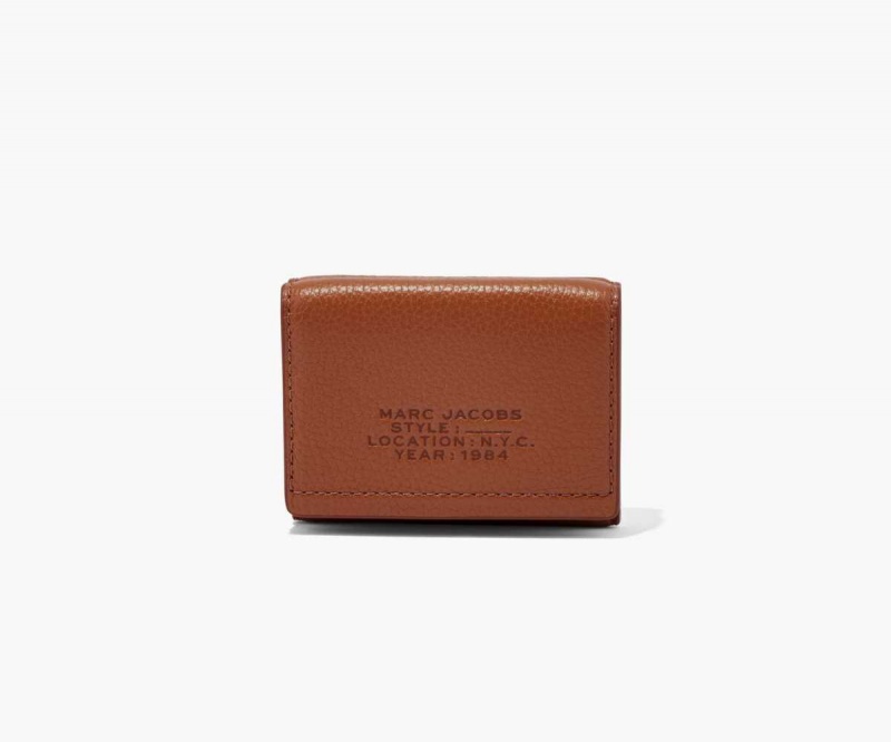 Argan Oil Women's Marc Jacobs Leather Medium Trifold Wallets | USA000400