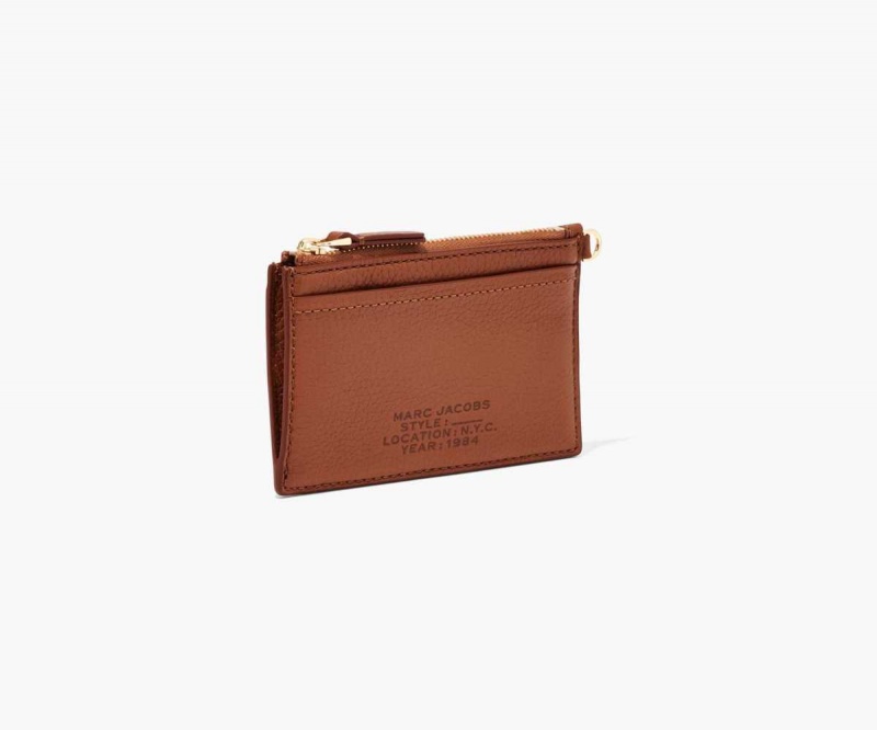 Argan Oil Women's Marc Jacobs Leather Top Zip Wristlet Wallets | USA000430