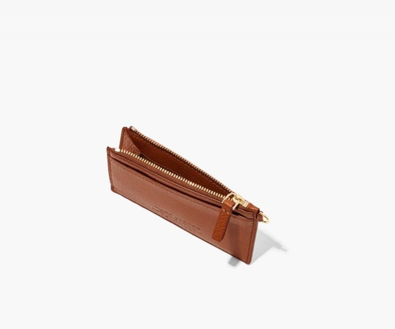Argan Oil Women's Marc Jacobs Leather Top Zip Wristlet Wallets | USA000430