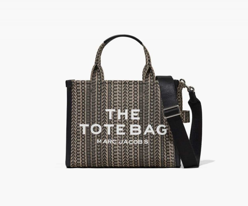 Beige Multi Women's Marc Jacobs Monogram Medium Tote Bags | USA000120