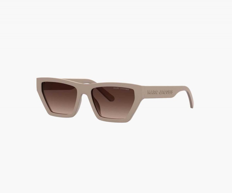 Beige Women's Marc Jacobs Cat Eye Sunglasses | USA000556