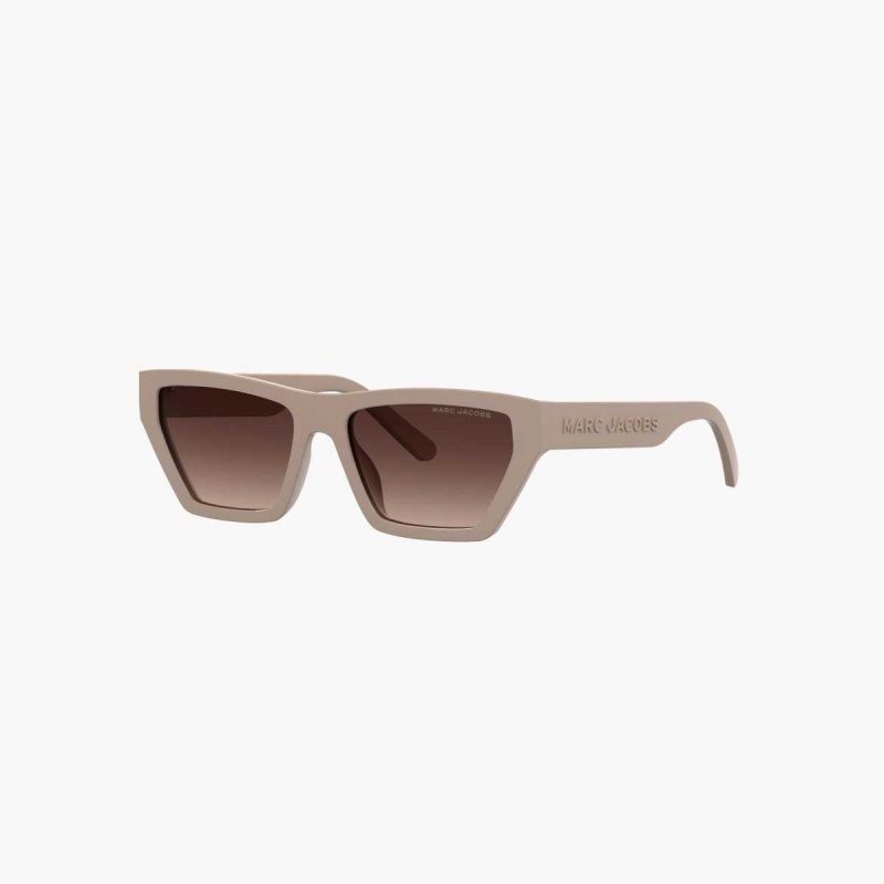 Beige Women\'s Marc Jacobs Cat Eye Sunglasses | USA000556