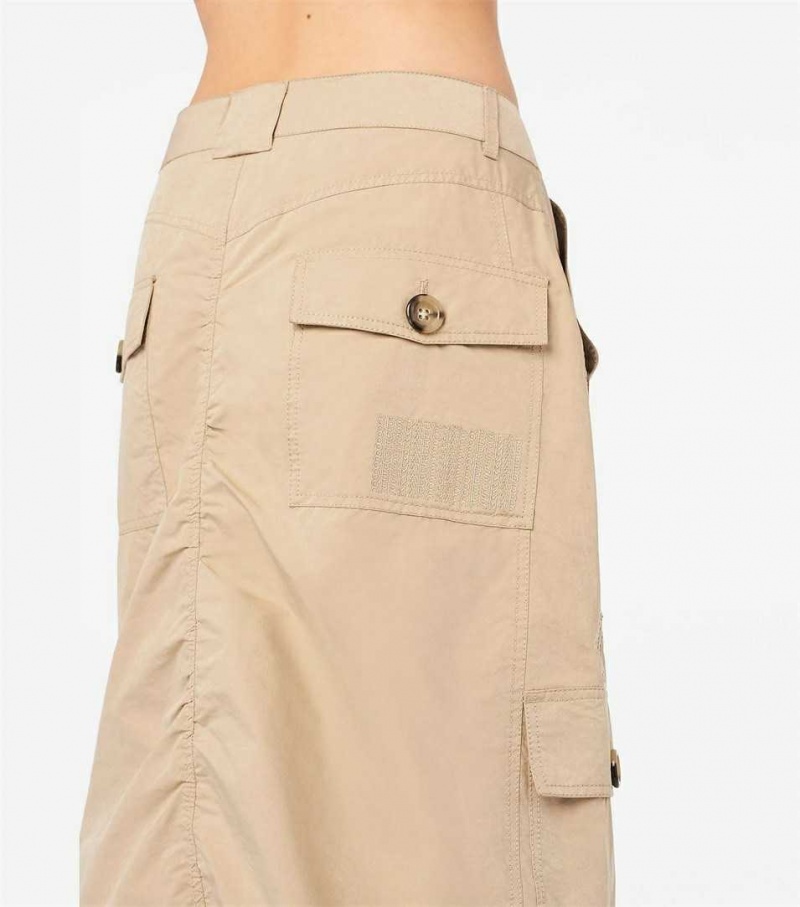 Beige Women's Marc Jacobs The Cargo Skirts | USA000642