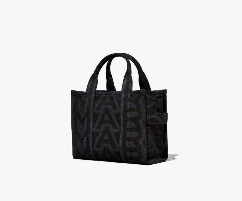 Black Multi Women's Marc Jacobs Outline Monogram Mini Tote Bags | USA000024