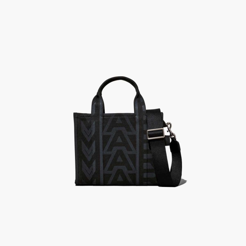 Black Multi Women\'s Marc Jacobs Outline Monogram Mini Tote Bags | USA000024