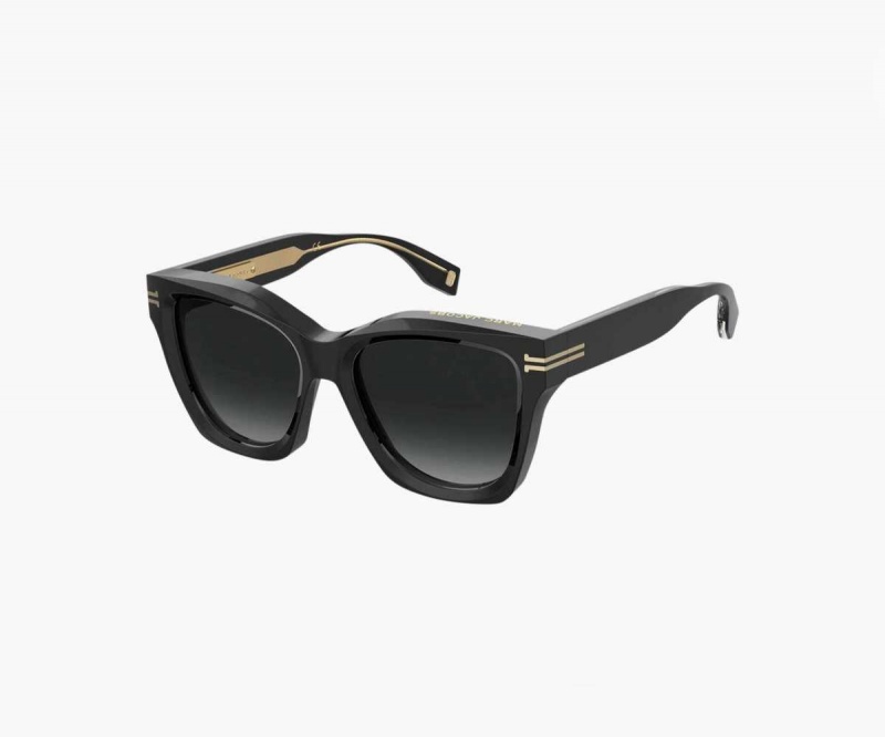 Black Women's Marc Jacobs Icon Edge Oversized Square Sunglasses | USA000549