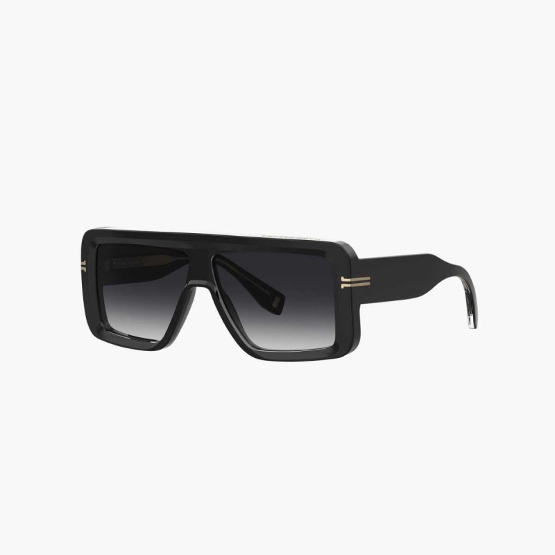 Black Women\'s Marc Jacobs Icon Rectangular Sunglasses | USA000552