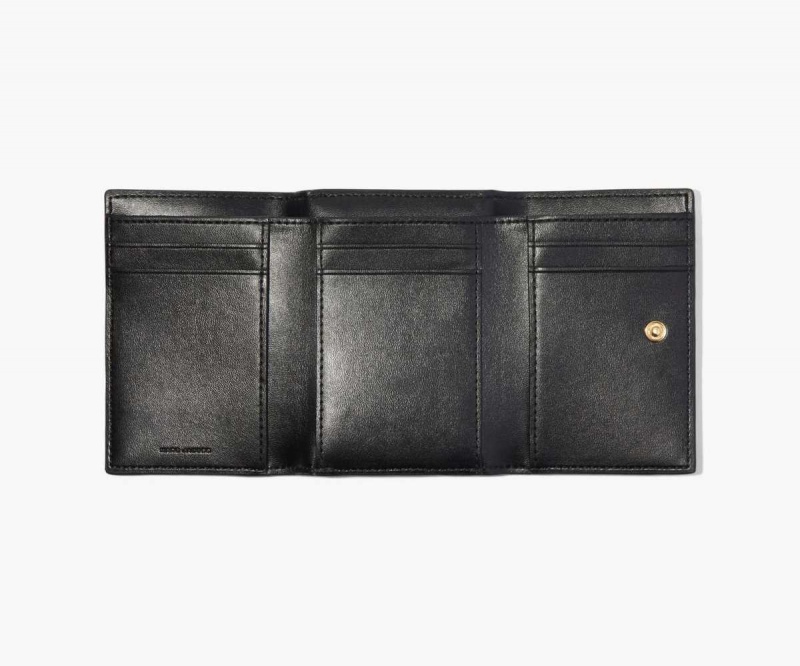 Black Women's Marc Jacobs J Marc Trifold Wallets | USA000390