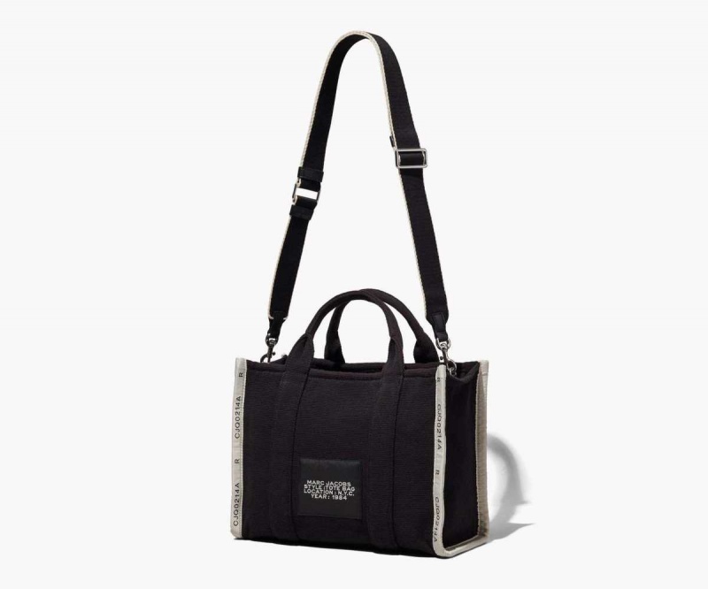 Black Women's Marc Jacobs Jacquard Medium Tote Bags | USA000132