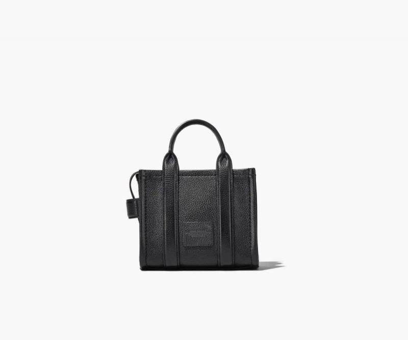 Black Women's Marc Jacobs Leather Micro Tote Bags | USA000114