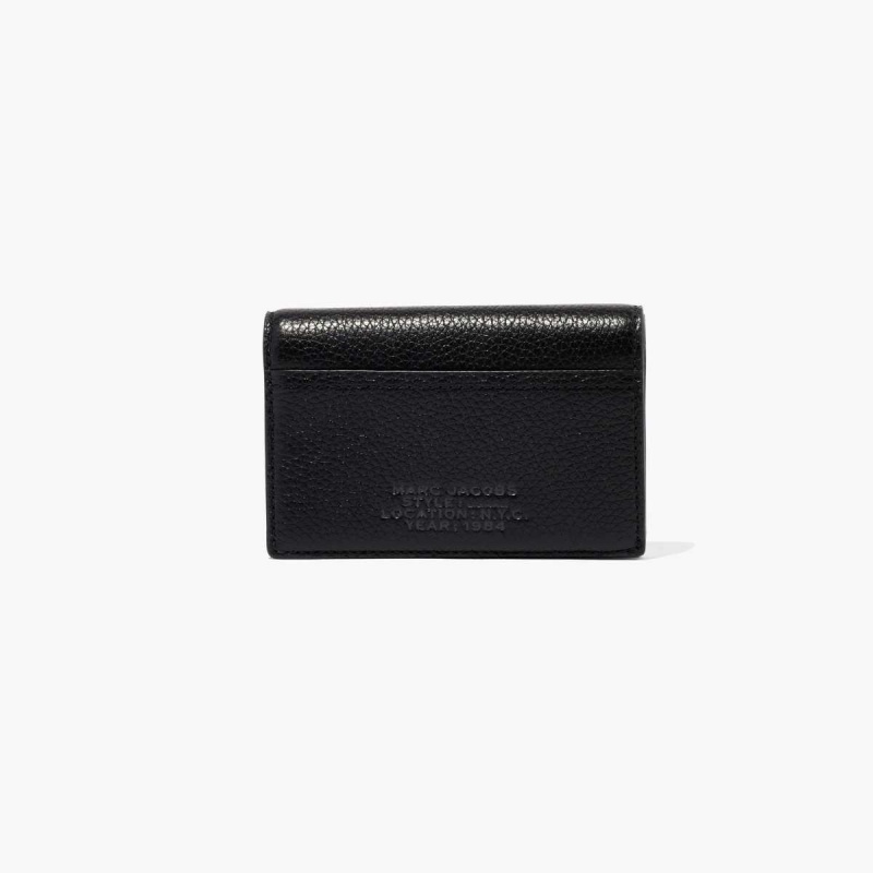 Black Women\'s Marc Jacobs Leather Small Bifold Wallets | USA000460