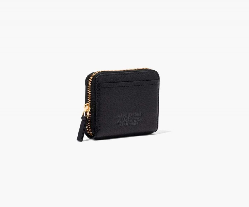 Black Women's Marc Jacobs Leather Zip Around Wallets | USA000415