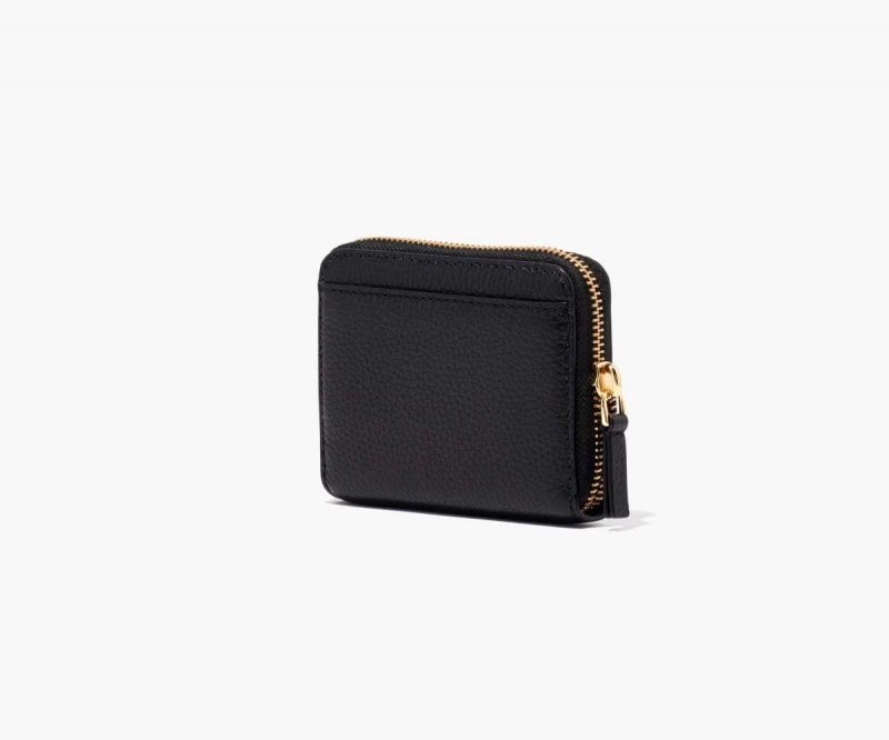 Black Women's Marc Jacobs Leather Zip Around Wallets | USA000415