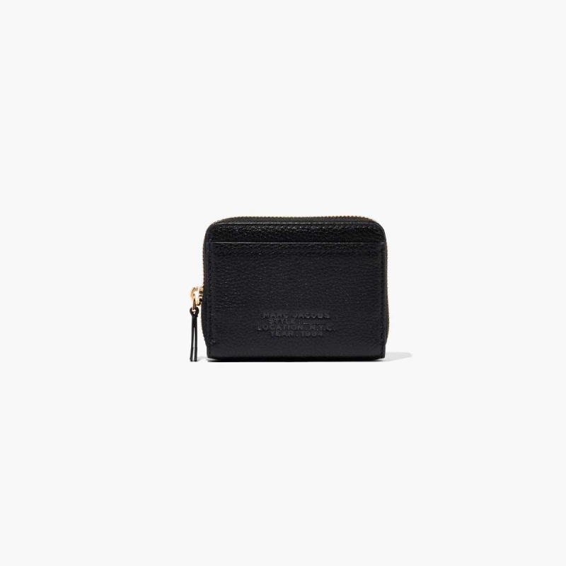 Black Women\'s Marc Jacobs Leather Zip Around Wallets | USA000415