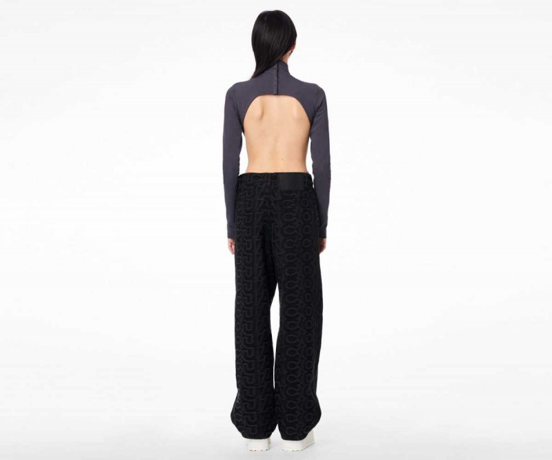 Black Women's Marc Jacobs Monogram Denim Pants | USA000626