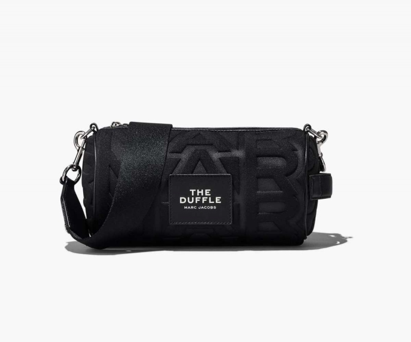 Black Women's Marc Jacobs Monogram Neoprene Duffle Bags | USA000176