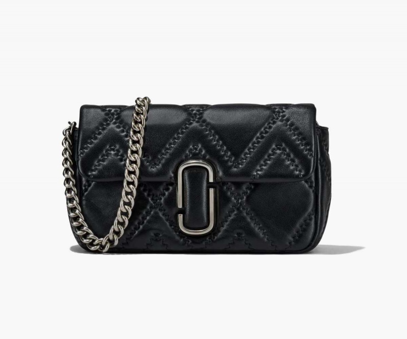 Black Women's Marc Jacobs Quilted Leather J Marc Large Shoulder Bags | USA000245