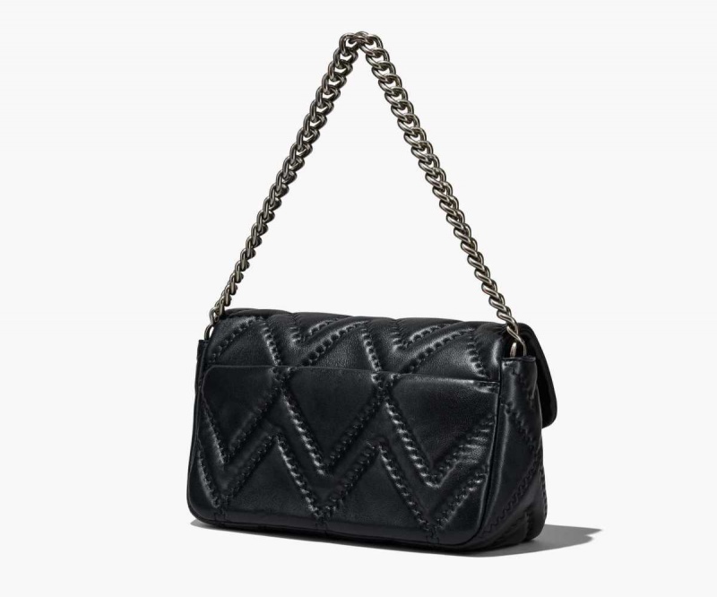 Black Women's Marc Jacobs Quilted Leather J Marc Large Shoulder Bags | USA000245