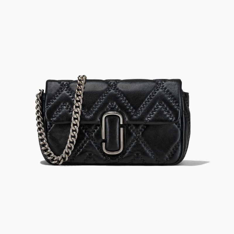 Black Women\'s Marc Jacobs Quilted Leather J Marc Large Shoulder Bags | USA000245