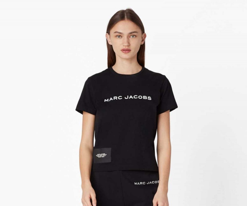Black Women's Marc Jacobs T Shirts | USA000688