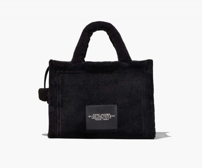Black Women's Marc Jacobs Terry Medium Tote Bags | USA000064