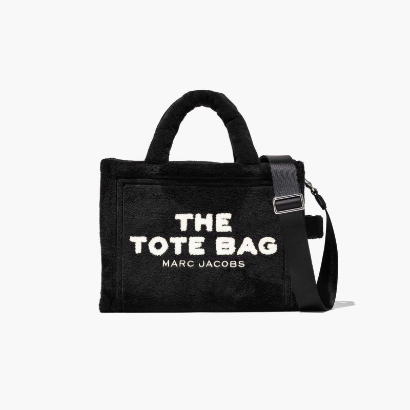 Black Women\'s Marc Jacobs Terry Medium Tote Bags | USA000064