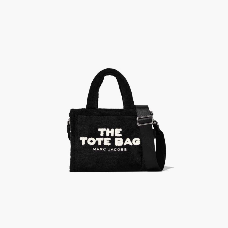 Black Women\'s Marc Jacobs Terry Mini Tote Bags | USA000147