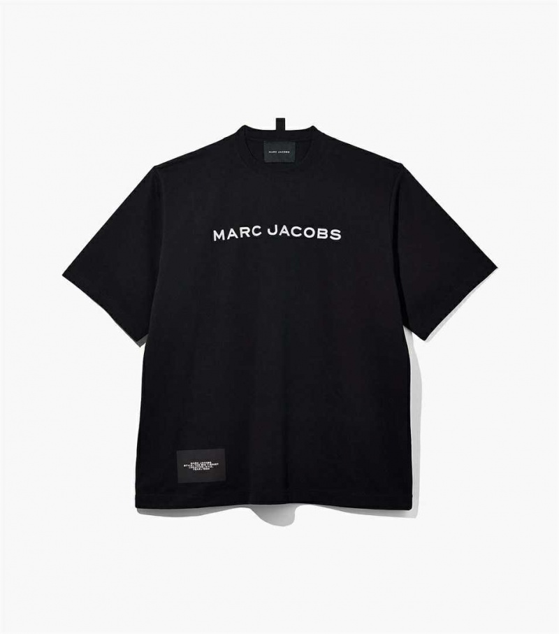 Black Women\'s Marc Jacobs The Big T Shirts | USA000673